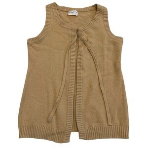 Vintage 50s Murray Allan of Hawick 100% Pure Cashmere Vest - Tan Size Large